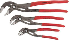 Knipex - 3 Piece Pipe Wrench & Water Pump Plier Set - Comes in Plastic Deep-Drawn Packaging - Apex Tool & Supply