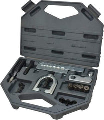 Proto - 17 Piece Automotive Combination Flaring Tool Kit - Adapters, O-ring, Cone, Pusher Screws, Bars, Yoke, Wrench, Countersink Tool, Bolt - Apex Tool & Supply