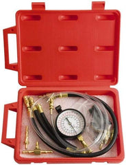 Proto - 2' Hose Length, 0 to 145 psi, Mechanical Automotive Fuel Injection Tester - 1 Lb Graduation - Apex Tool & Supply