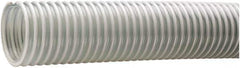 Kuriyama of America - 3" ID x 3.64" OD, 40 Max psi, Full In. Hg, Dry Material Handling & Transfer Hose - PVC, -40 to 150°F, 4" Bend Radius, 100' Coil Length, Clear - Apex Tool & Supply