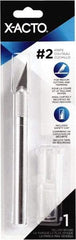 X-ACTO - Steel Precision Cutter with 1 Blade - #2 Large Fine Point Blade, Aluminum Handle - Apex Tool & Supply