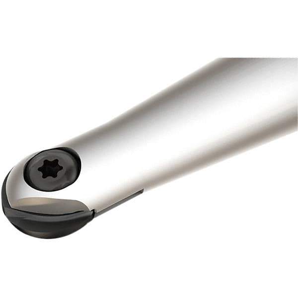 Iscar - 12mm Cut Diam, 16mm Shank Diam, 160mm OAL, Indexable Ball Nose End Mill - 60mm Head Length, Straight Shank, HCM D12 Toolholder, HBF-QF, HBR-QF, HCD-QF, HCR Insert - Apex Tool & Supply