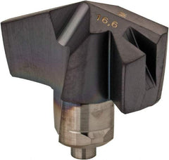 Iscar - Series ICM, 0.654" Diam Grade IC908 140° Replaceable Drill Tip - Carbide, TiAlN Finish, 16 Seat Size, Through Coolant - Apex Tool & Supply