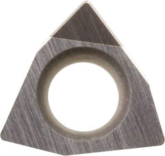 Kyocera - WBGW1.211 Grade KBN525 CBN Turning Insert - Uncoated, 80° Trigon, 5/32" Inscr Circle, 1/16" Thick, 1/64" Corner Radius - Apex Tool & Supply