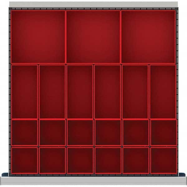 LISTA - 21-Compartment Drawer Divider Layout for 2.17" High Drawers - Apex Tool & Supply