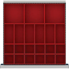 LISTA - 21-Compartment Drawer Divider Layout for 2.17" High Drawers - Apex Tool & Supply