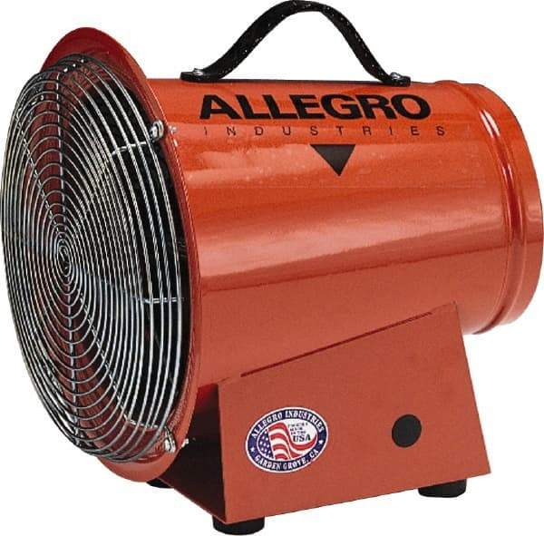 Allegro - 8" Inlet, Electric AC Axial Blower - 0.33 hp, 1,275 CFM, 120 Max Voltage Rating - Apex Tool & Supply