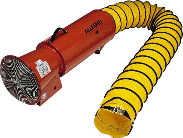 Allegro - 1,275 CFM, Electrical AC Axial Blower Kit - 8 Inch Inlet/Outlet, 0.33 HP, 120 Max Voltage Rating - Apex Tool & Supply