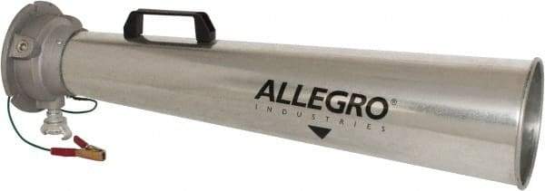 Allegro - 30-1/2 Inch Long, Galvanized Steel Venturi Style Pneumatic Blowers - 1/2 Inch NPT, 7.31 Inch Base Diameter, 7 Inch Face Diameter - Apex Tool & Supply