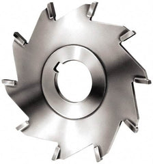 Made in USA - 3" Diam x 1/8" Blade Thickness x 1" Arbor Hole Diam, 6 Tooth Slitting and Slotting Saw - Arbor Connection, Right Hand, Uncoated, Carbide-Tipped, Contains Keyway - Apex Tool & Supply
