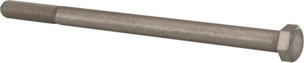 Value Collection - 1/2-13 UNC, 8" Length Under Head Hex Head Cap Screw - Partially Threaded, Grade 316 Stainless Steel, Uncoated, 3/4" Hex - Apex Tool & Supply