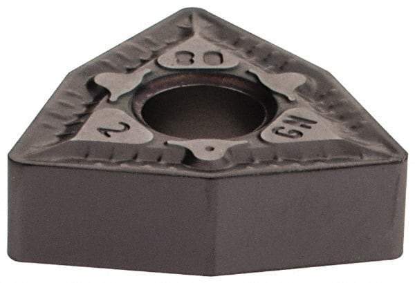 Iscar - WNMG432 GN Grade IC907 Carbide Turning Insert - 80° Trigon, 1/2" Inscr Circle, 3/16" Thick, 1/32" Corner Radius - Apex Tool & Supply