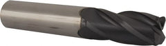 SGS - 16mm Diam 4 Flute Solid Carbide 2mm Corner Radius End Mill - Apex Tool & Supply