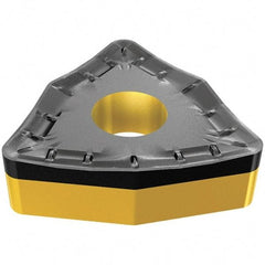 Iscar - WNMM432 NM Grade IC8250 Carbide Turning Insert - TiCN/Al2O3/TiN Finish, 80° Trigon, 1/2" Inscr Circle, 3/16" Thick, 1/32" Corner Radius - Apex Tool & Supply