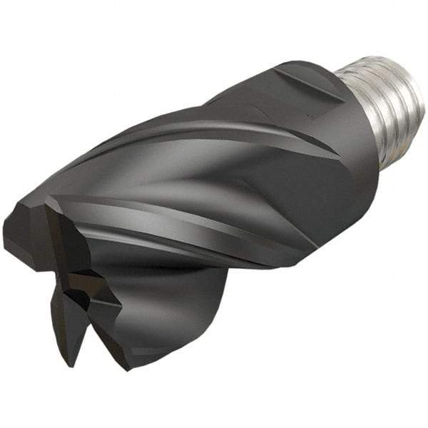 Iscar - MM EC Grade IC908 Carbide End Milling Tip Insert - TiAlN Finish, 4 Flutes, 10mm Cutting Diam, 7mm Depth of Cut, 13mm Extension, 38° Helix - Apex Tool & Supply