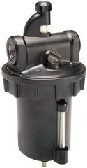 Parker - 3/4 NPT Port, 250 Max psi, Heavy-Duty Lubricator - Zinc Bowl with Sight Glass, Cast Aluminum Body, 325 CFM, 150°F Max, 4.97" Wide x 11.44" High - Apex Tool & Supply