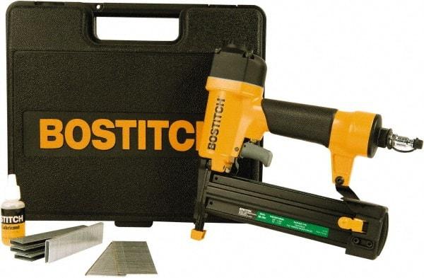 Stanley Bostitch - 5/8 to 1-5/8" Brad Length & 1/2 to 1-1/2" Staple Length, 18 Gauge Staple Gun/Brad Air Nailer - 70 to 100 psi - Apex Tool & Supply