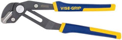 Irwin - 8" OAL, 1-3/4" Jaw Length, Groovelock Pliers - Serrated Jaw, Straight Head, ProTouch Handles - Apex Tool & Supply