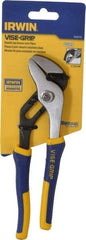 Irwin - 8" OAL, 1-1/4" Jaw Length, Groove Joint Pliers - Smooth Jaw, Smooth Head, ProTouch Handles - Apex Tool & Supply