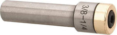 Interstate - Slitting/Slotting Saw Arbor - Straight Shank, 3/8" Shank Diam, 2" OAL, For 1/4" Cutter Hole Diam - Exact Industrial Supply