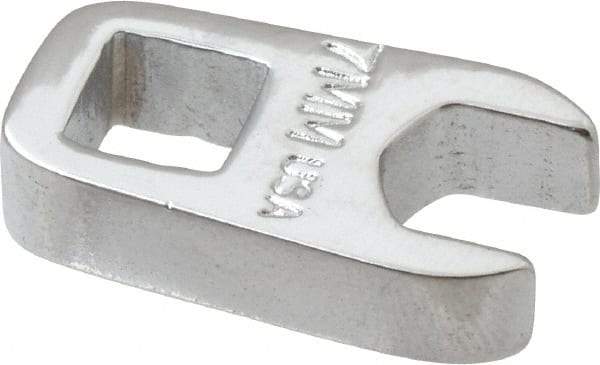 Proto - 7mm 1/4" Drive Chrome Crowfoot Wrench - 33/64" Head Diam x 0.218" Head Thickness, 0.93" OAL - Apex Tool & Supply
