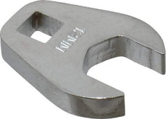 Proto - 1/4" Drive, 12mm, Chrome Finish, Crowfoot Wrench - 61/64" Head Diam, 1.17" OAL, 0.218" Head Thickness - Apex Tool & Supply