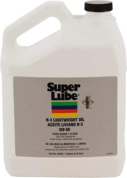 Synco Chemical - 1 Gal Bottle Synthetic Multi-Purpose Oil - -12 to 121°F, SAE 80W, ISO 68, 72-79.5 cSt at 40°C, Food Grade - Apex Tool & Supply
