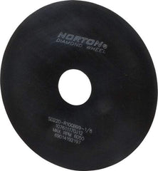 Norton - 6" Diam x 1-1/4" Hole x 1/32" Thick, 220 Grit Surface Grinding Wheel - Diamond, Type 1A1, Very Fine Grade, Resinoid Bond - Apex Tool & Supply