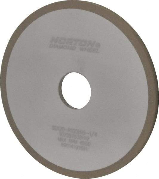 Norton - 6" Diam x 1-1/4" Hole x 1/4" Thick, 120 Grit Surface Grinding Wheel - Diamond, Type 1A1, Fine Grade, Resinoid Bond - Apex Tool & Supply