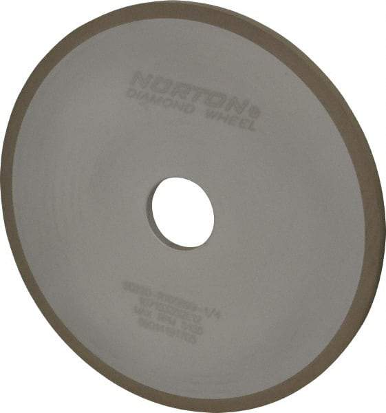 Norton - 7" Diam x 1-1/4" Hole x 1/4" Thick, 220 Grit Surface Grinding Wheel - Diamond, Type 1A1, Very Fine Grade, Resinoid Bond - Apex Tool & Supply