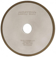 Norton - 7" Diam x 1-1/4" Hole x 3/8" Thick, 120 Grit Surface Grinding Wheel - Diamond, Type 1A1, Fine Grade, Resinoid Bond - Apex Tool & Supply