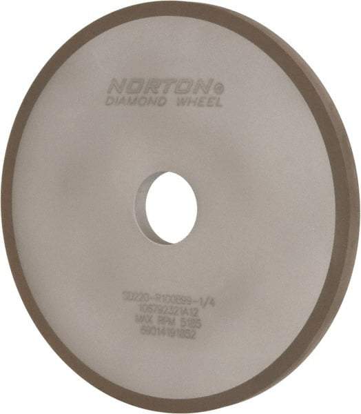 Norton - 7" Diam x 1-1/4" Hole x 3/8" Thick, 220 Grit Surface Grinding Wheel - Diamond, Type 1A1, Very Fine Grade, Resinoid Bond - Apex Tool & Supply