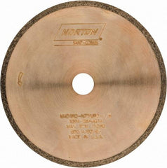 Norton - 4" Diam x 1/2" Hole, 180 Grit Surface Grinding Wheel - Diamond, Type 1A1R, Medium Grade - Apex Tool & Supply