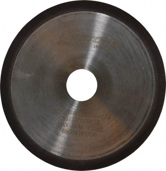 Norton - 4" Diam x 3/4" Hole x 1/32" Thick, 120 Grit Surface Grinding Wheel - Diamond, Type 1A1R, Coarse Grade - Apex Tool & Supply