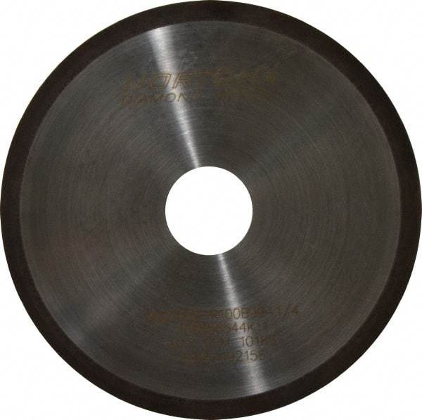 Norton - 6" Diam x 1-1/4" Hole, 100 Grit Surface Grinding Wheel - Diamond, Type 1A1R, Coarse Grade - Apex Tool & Supply