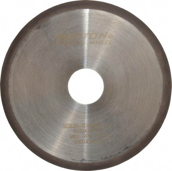 Norton - 6" Diam x 1-1/4" Hole, 220 Grit Surface Grinding Wheel - Diamond, Type 1A1R, Fine Grade - Apex Tool & Supply
