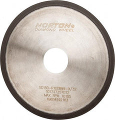 Norton - 6" Diam x 1-1/4" Hole, 150 Grit Surface Grinding Wheel - Diamond, Type 1A1R, Medium Grade - Apex Tool & Supply