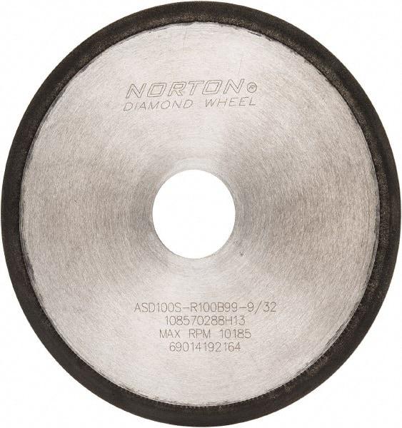 Norton - 6" Diam x 1-1/4" Hole, 100 Grit Surface Grinding Wheel - Type 1A1R, Coarse Grade - Apex Tool & Supply
