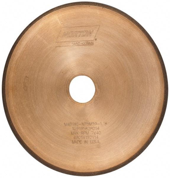Norton - 8" Diam x 1-1/4" Hole, 180 Grit Surface Grinding Wheel - Diamond, Type 1A1R, Medium Grade - Apex Tool & Supply