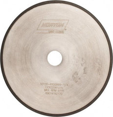 Norton - 10" Diam x 1-1/4" Hole, 120 Grit Surface Grinding Wheel - Diamond, Type 1A1R, Coarse Grade - Apex Tool & Supply