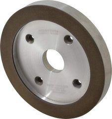 Norton - 6" Diam, 1-1/4" Hole Size, 3/4" Overall Thickness, 120 Grit, Type 6 Tool & Cutter Grinding Wheel - Fine Grade, Diamond, R Hardness, Resinoid Bond - Apex Tool & Supply