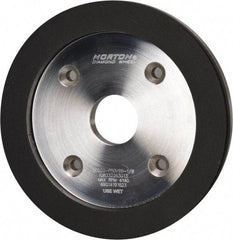 Norton - 6" Diam, 1-1/4" Hole Size, 3/4" Overall Thickness, 220 Grit, Type 6 Tool & Cutter Grinding Wheel - Very Fine Grade, Diamond, P Hardness, Vitrified Bond - Apex Tool & Supply