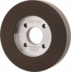 Norton - 5" Diam, 1-1/4" Hole Size, 1" Overall Thickness, 320 Grit, Type 6 Tool & Cutter Grinding Wheel - Extra Fine Grade, Diamond, Resinoid Bond - Apex Tool & Supply