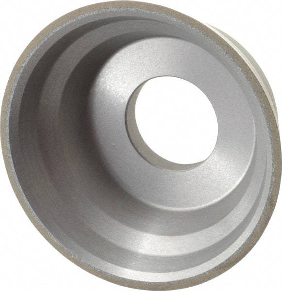 Norton - 3-3/4" Diam, 1-1/4" Hole Size, 1-1/2" Overall Thickness, 150 Grit, Type 11 Tool & Cutter Grinding Wheel - Very Fine Grade, CBN, Resinoid Bond - Apex Tool & Supply