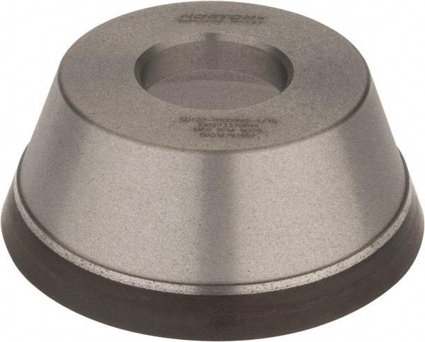 Norton - 3-3/4" Diam, 1-1/4" Hole Size, 1-1/2" Overall Thickness, 120 Grit, Type 11 Tool & Cutter Grinding Wheel - Fine Grade, Diamond, Resinoid Bond - Apex Tool & Supply