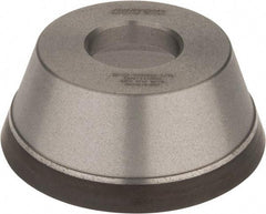 Norton - 3-3/4" Diam, 1-1/4" Hole Size, 1-1/2" Overall Thickness, 120 Grit, Type 11 Tool & Cutter Grinding Wheel - Fine Grade, Diamond, Resinoid Bond - Apex Tool & Supply