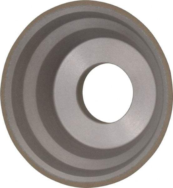 Norton - 3-3/4" Diam, 1-1/4" Hole Size, 1-1/2" Overall Thickness, 150 Grit, Type 11 Tool & Cutter Grinding Wheel - Very Fine Grade, Diamond, Resinoid Bond - Apex Tool & Supply
