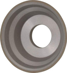 Norton - 3-3/4" Diam, 1-1/4" Hole Size, 1-1/2" Overall Thickness, 150 Grit, Type 11 Tool & Cutter Grinding Wheel - Very Fine Grade, Diamond, Resinoid Bond - Apex Tool & Supply