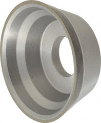 Norton - 3-3/4" Diam, 1-1/4" Hole Size, 1-1/2" Overall Thickness, 220 Grit, Type 11 Tool & Cutter Grinding Wheel - Very Fine Grade, Diamond, Resinoid Bond - Apex Tool & Supply