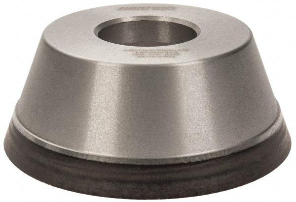 Norton - 3-3/4" Diam, 1-1/4" Hole Size, 1-1/2" Overall Thickness, 120 Grit, Type 11 Tool & Cutter Grinding Wheel - Fine Grade, Diamond, Resinoid Bond - Apex Tool & Supply